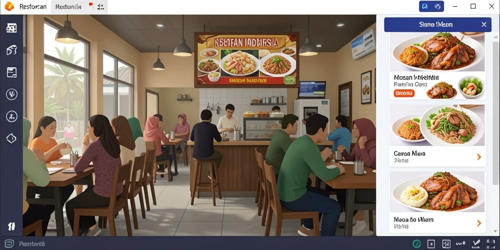 Tampilan awal aplikasi MUSANGWIN yang menarik dan berwarna.